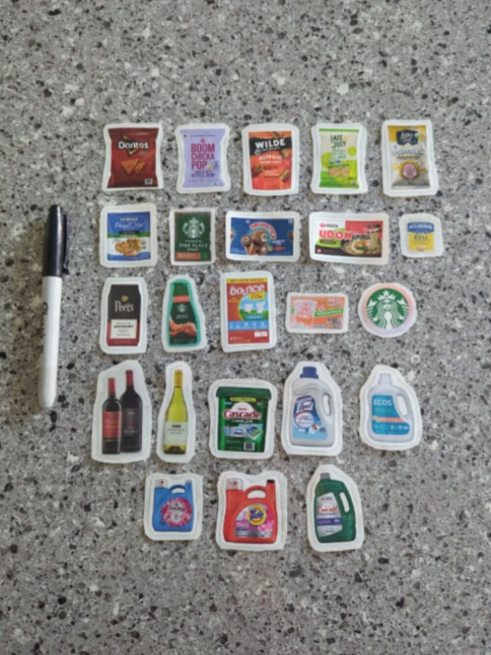 Handmade Grocery Stickers for Junk Journaling, Scrapbooking, etc. - Picture 2 of 5